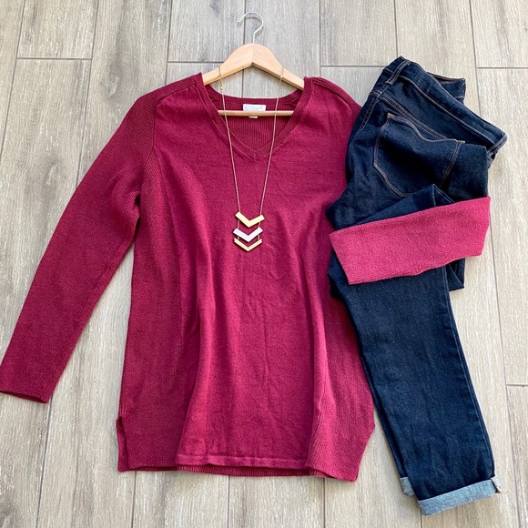 J. Jill Sweaters - J. Jill V-Neck Sweater Tunic Size Medium